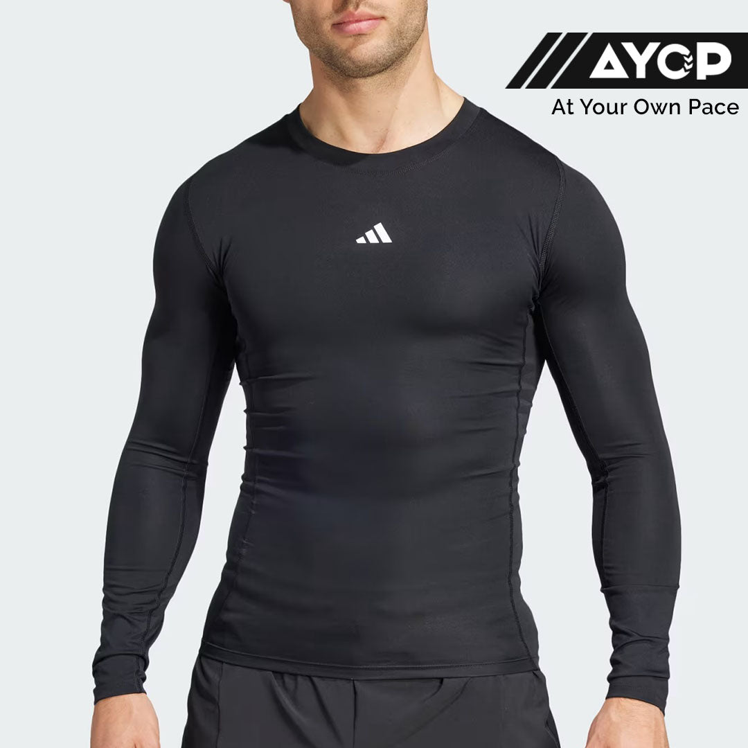Adidas TechFIT Compression Men’s Training Long Sleeve - Black