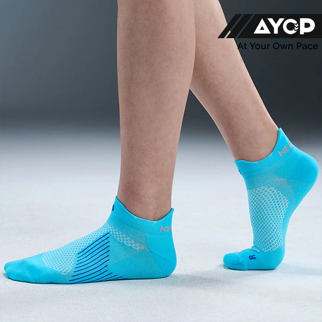 Nedao ArchWrap Ankle Running Socks - Joy Blue