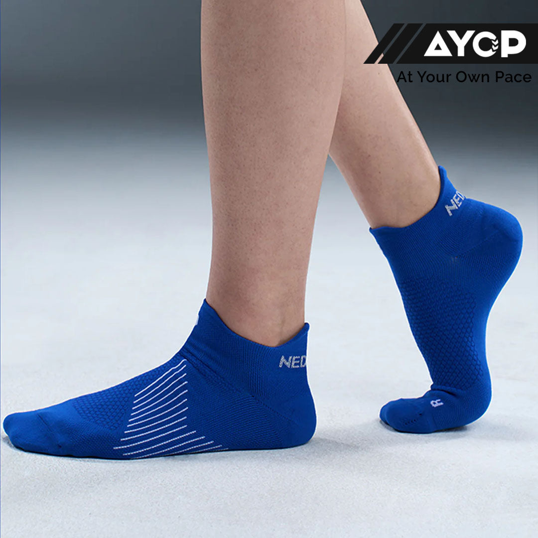 Nedao ArchWrap Ankle Running Socks - Nedao Blue