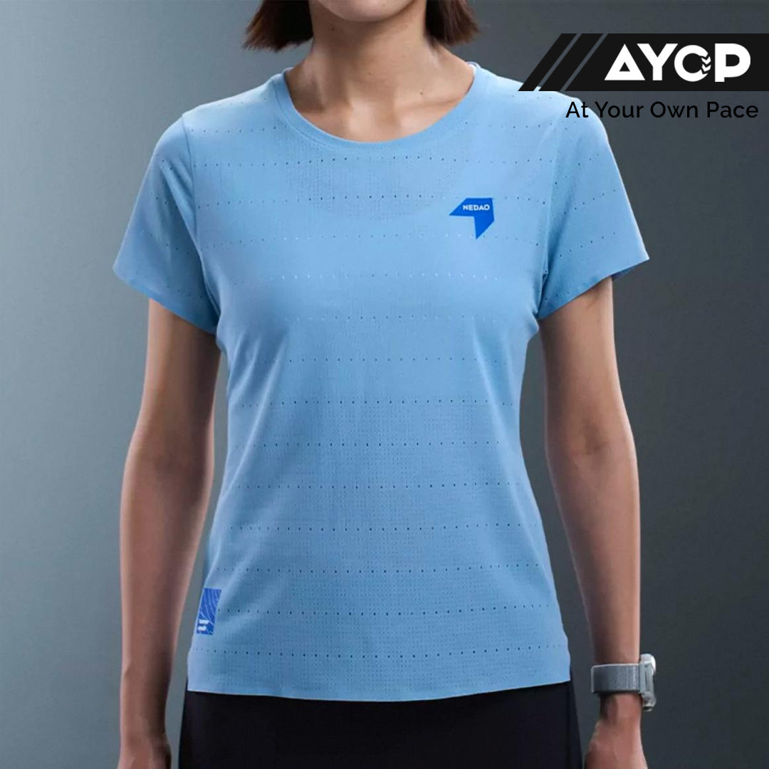 Nedao QiFlow Running V4.0 Women's Running T-Shirt - Sky Blue