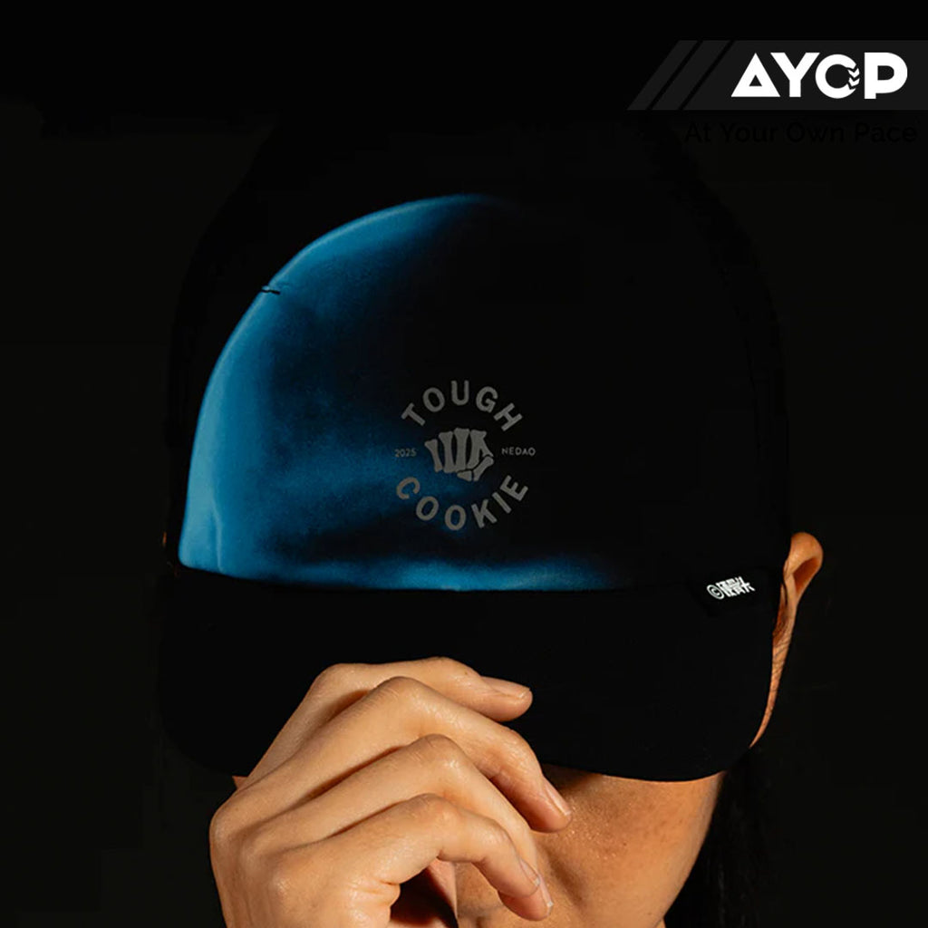 Nedao Tough Cookie Limited Collection Unisex Running Cap - Blue Black