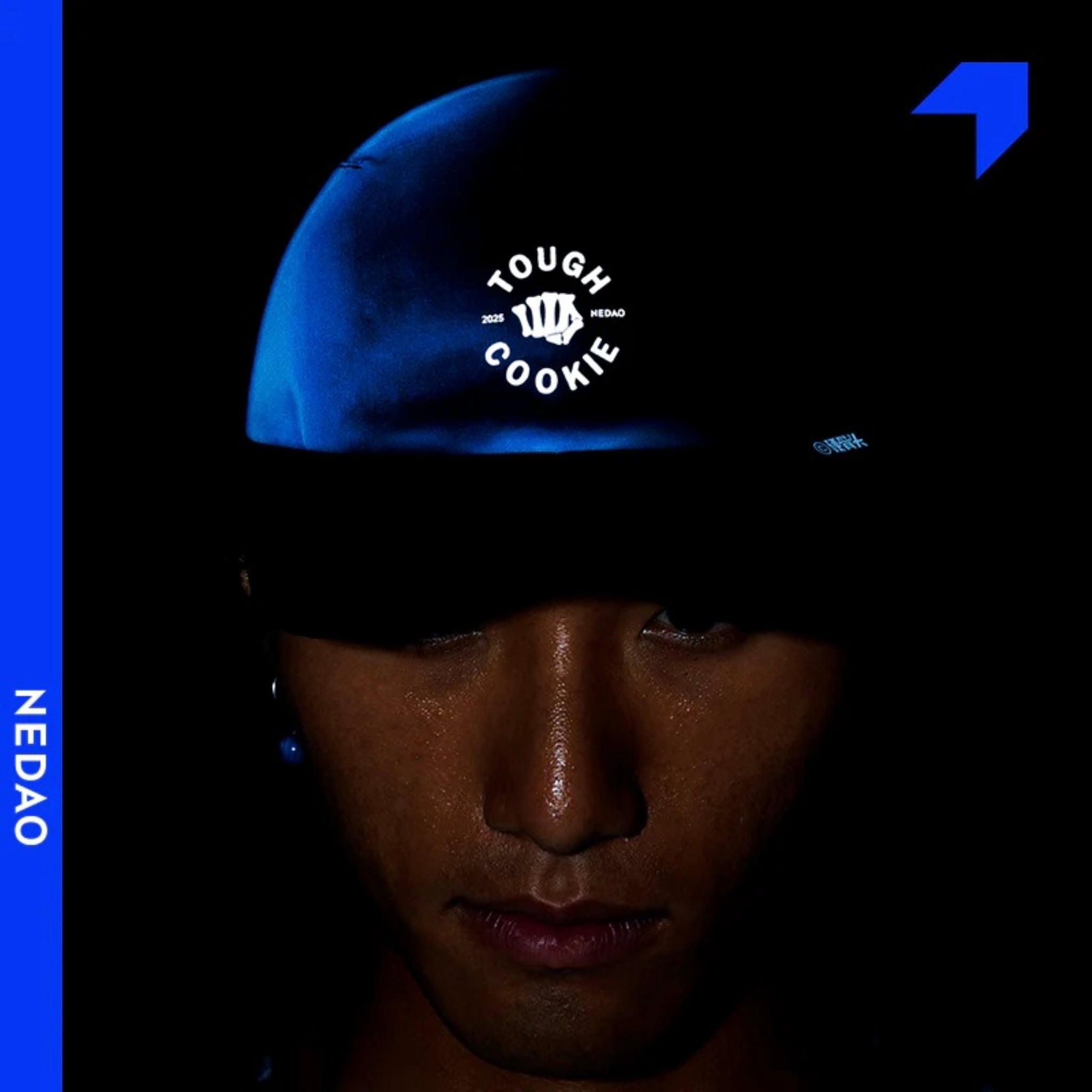 Nedao Tough Cookie Limited Collection Unisex Running Cap - Blue Black