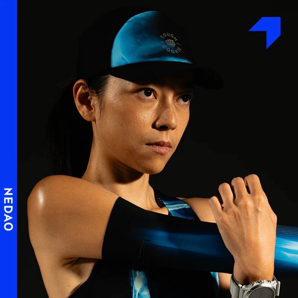 Nedao Tough Cookie Limited Collection Unisex Running Cap - Blue Black