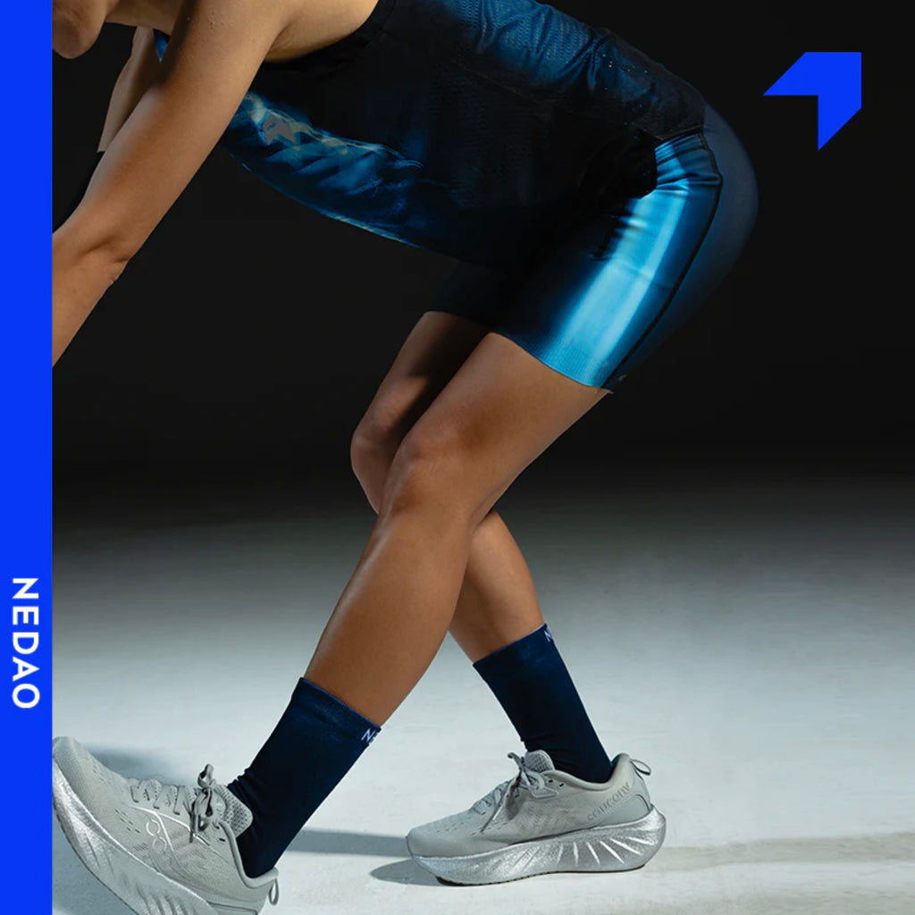 Nedao FlexFit Tough Cookie Limited Collection Men’s Running Tights - Blue Black