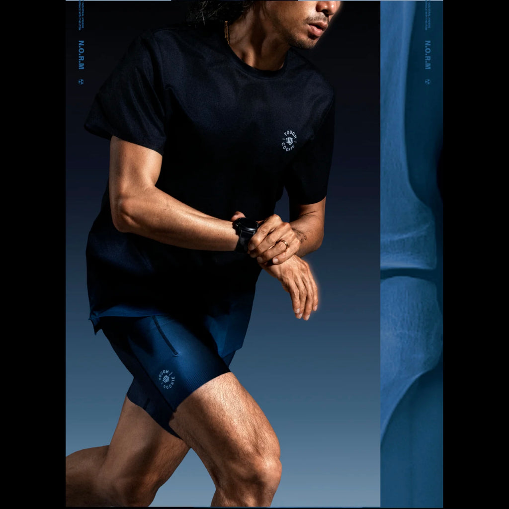 Nedao FlexFit Tough Cookie Limited Collection Men’s Running Tights - Blue Black