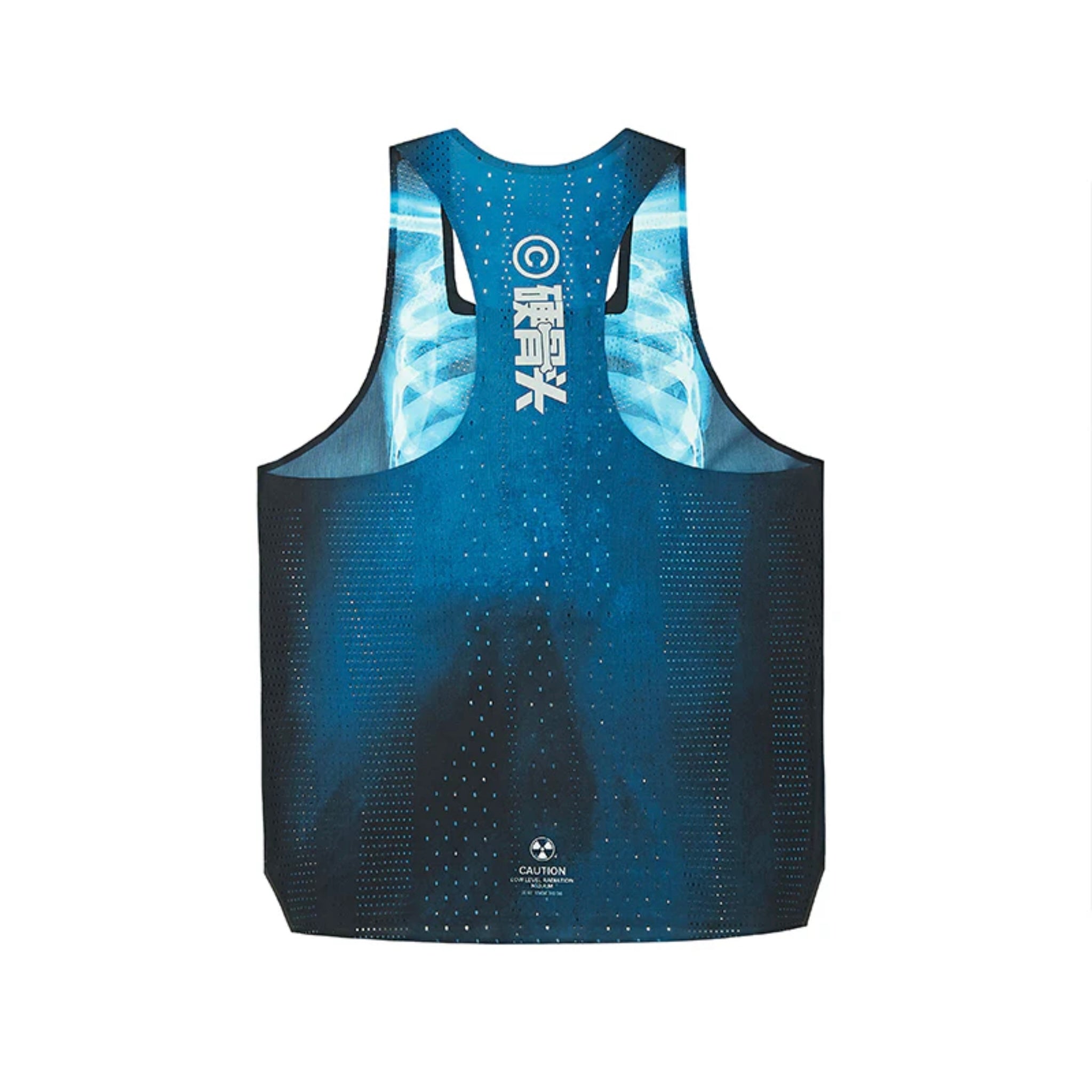 Nedao QiFlow Tough Cookie Limited Collection Men’s Running Singlet - Blue Black