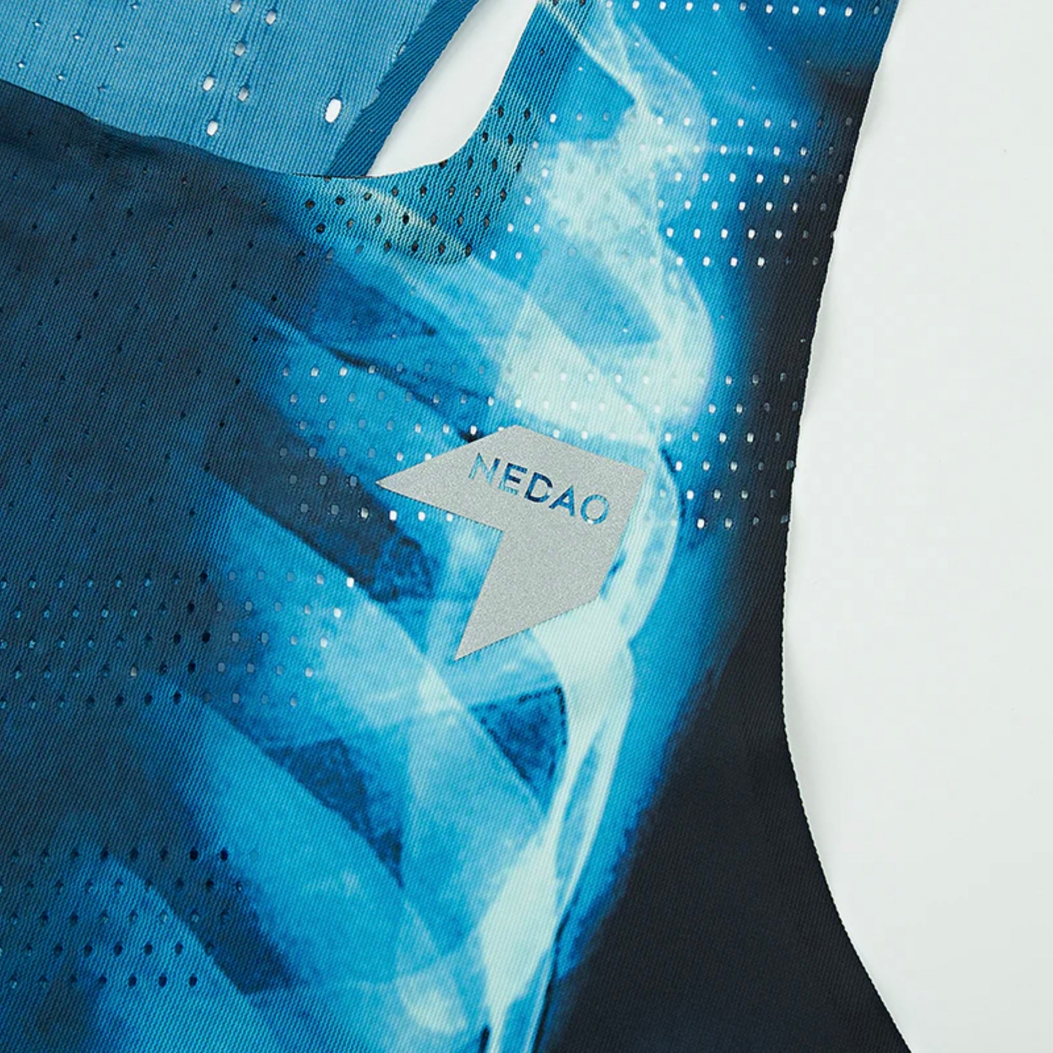 Nedao QiFlow Tough Cookie Limited Collection Men’s Running Singlet - Blue Black