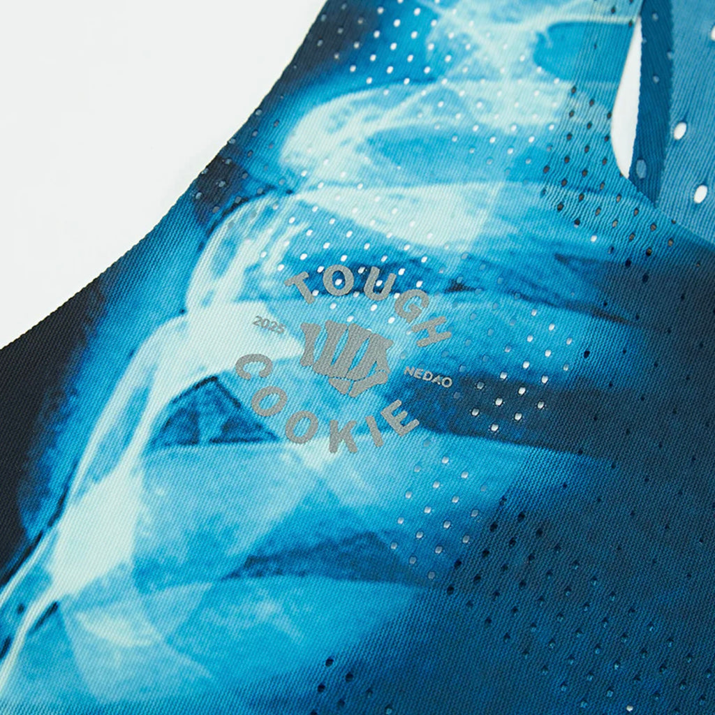 Nedao QiFlow Tough Cookie Limited Collection Men’s Running Singlet - Blue Black