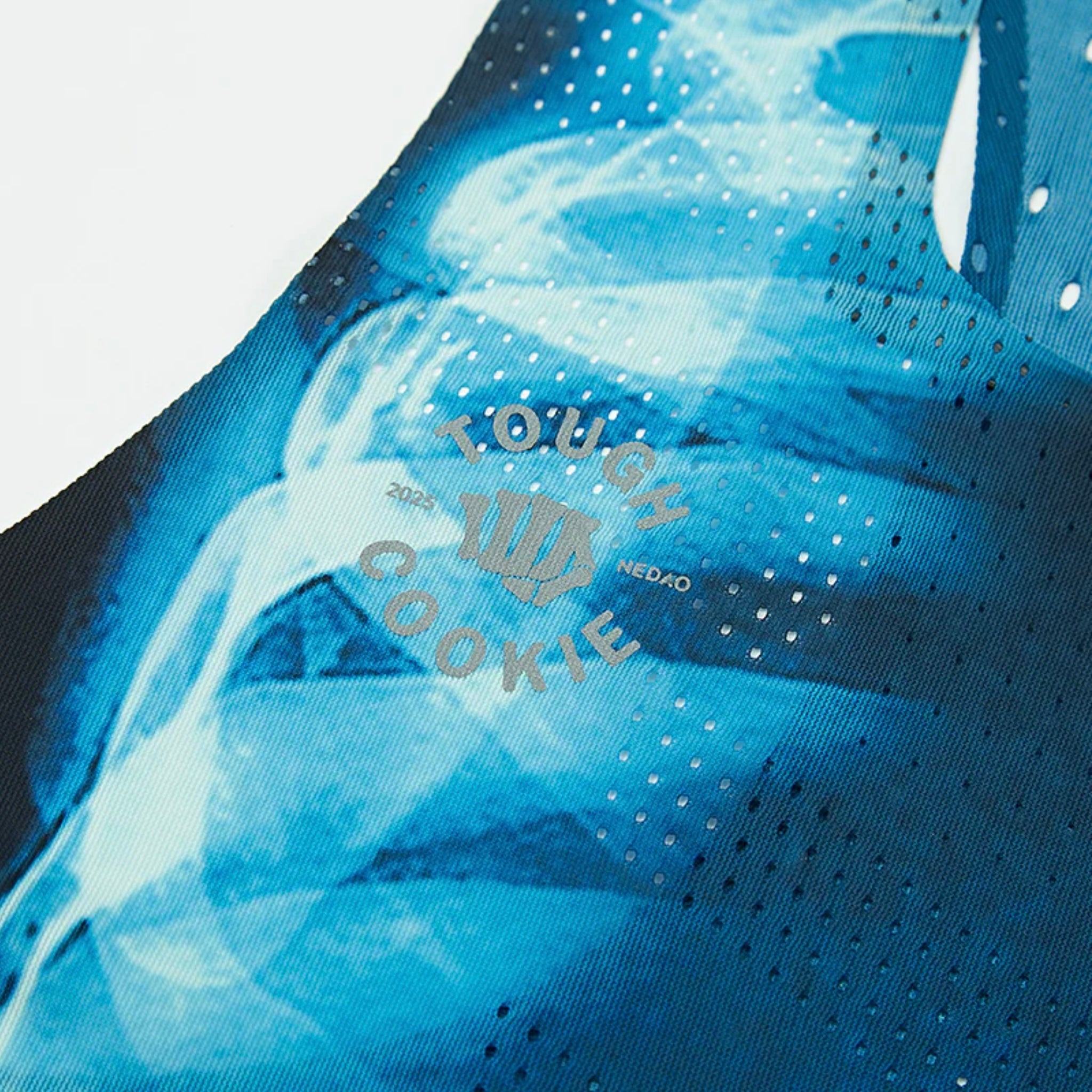 Nedao QiFlow Tough Cookie Limited Collection Men’s Running Singlet - Blue Black