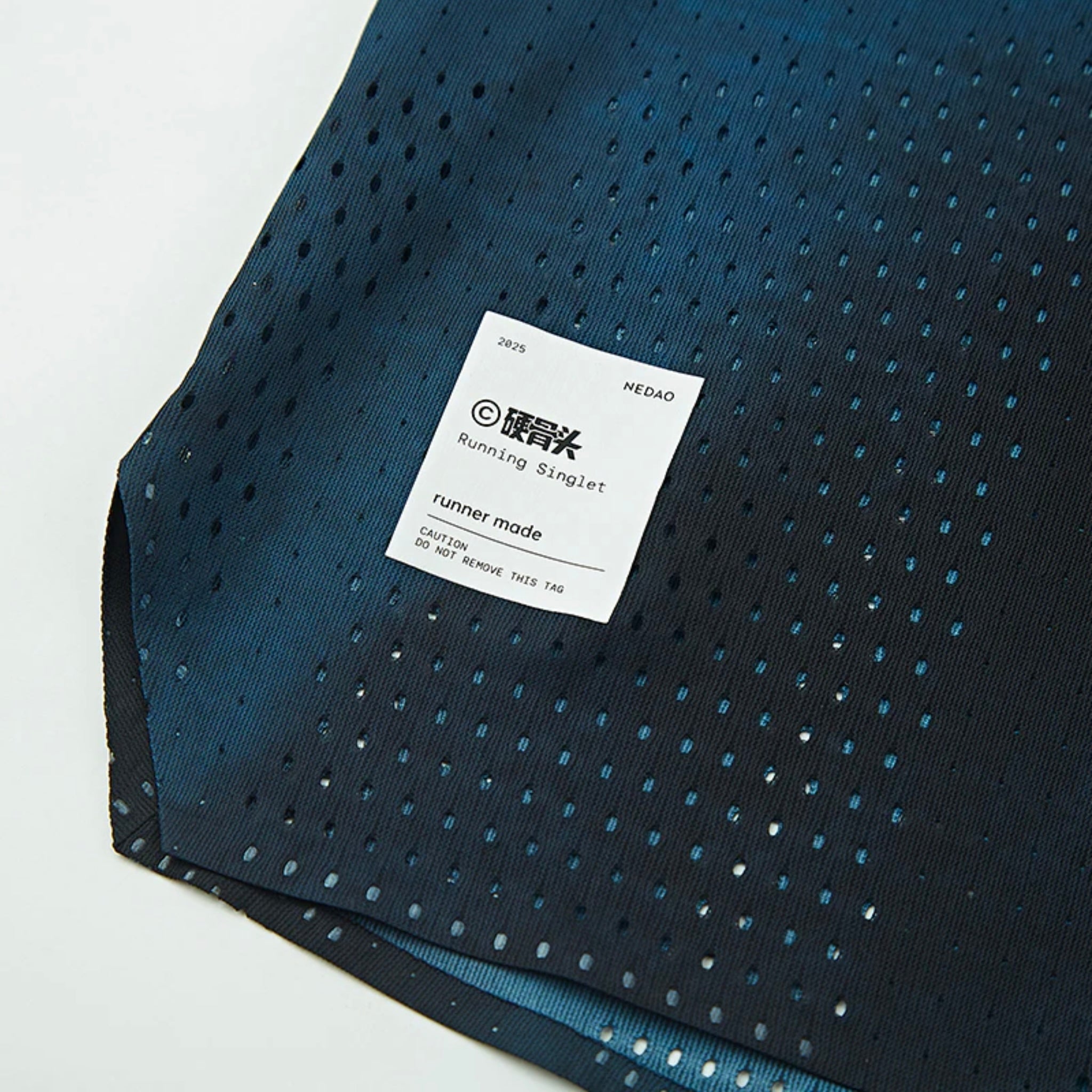 Nedao QiFlow Tough Cookie Limited Collection Men’s Running Singlet - Blue Black