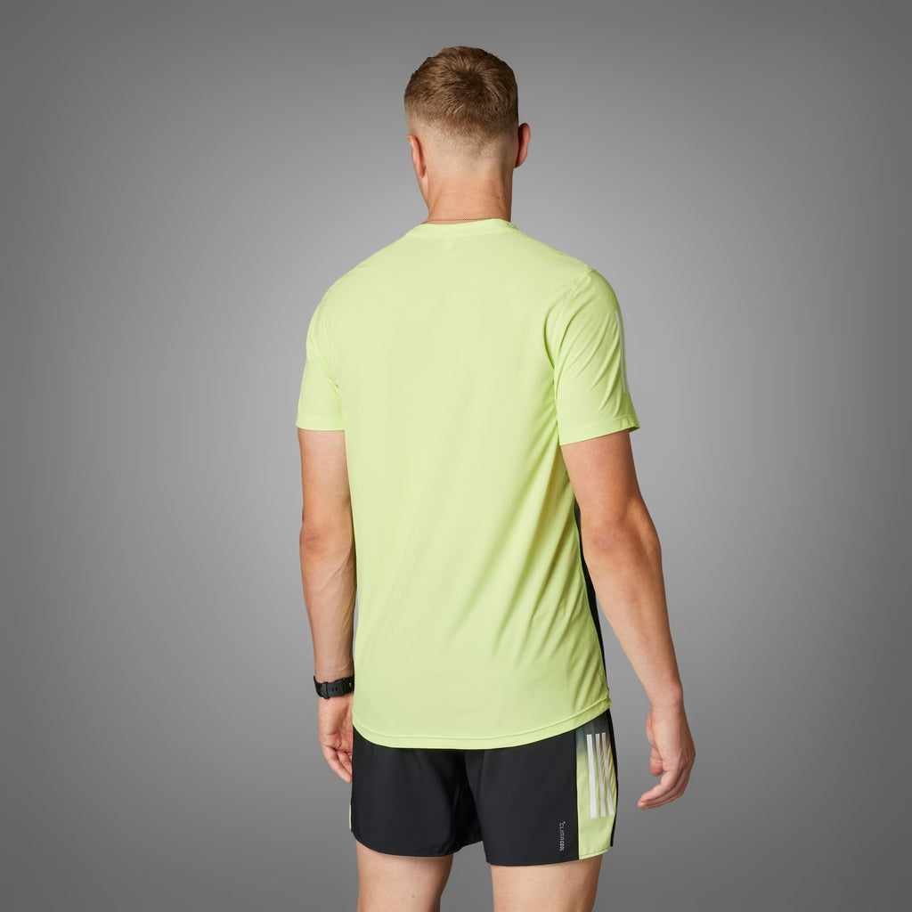 Adidas Own The Run Climacool Colorblock Men’s Running T-Shirt - Pulse Lime
