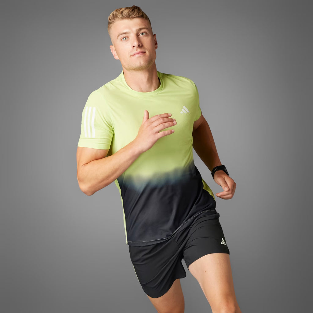 Adidas Own The Run Climacool Colorblock Men’s Running T-Shirt - Pulse Lime