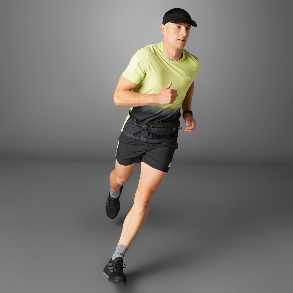 Adidas Own The Run Climacool Colorblock Men’s Running T-Shirt - Pulse Lime