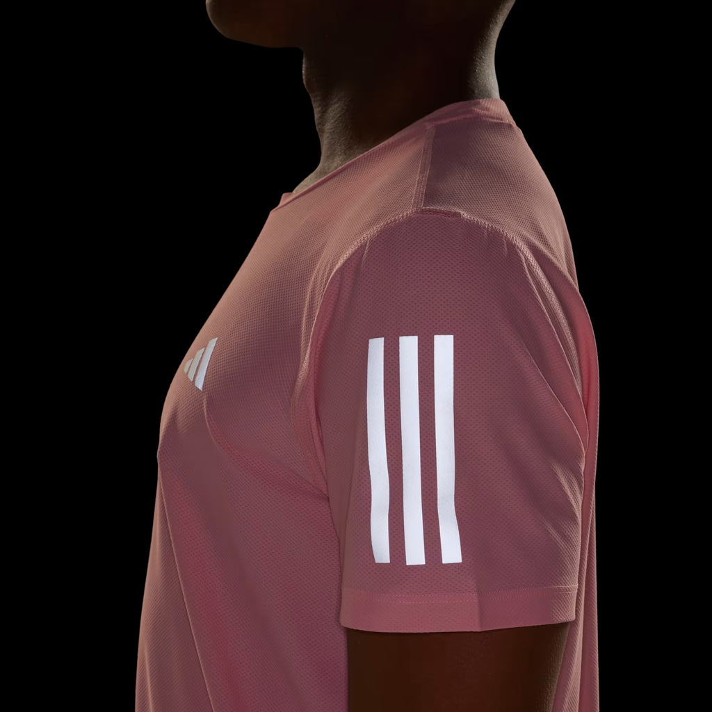 Adidas Own The Run Men’s Running T-Shirt - Semi Pink Spark