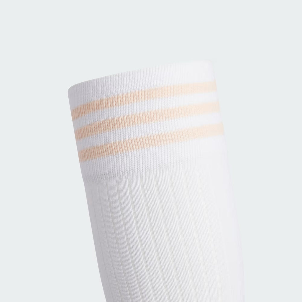 Adidas Golf 3-Stripes Women’s Knee Socks - White Pink
