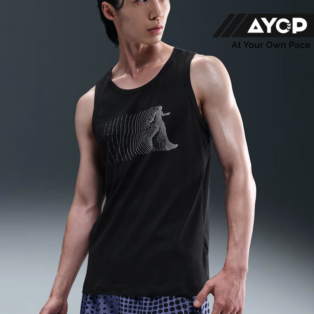 Nike Dri-FIT Running Graphic Men’s Running Tank Top - Black