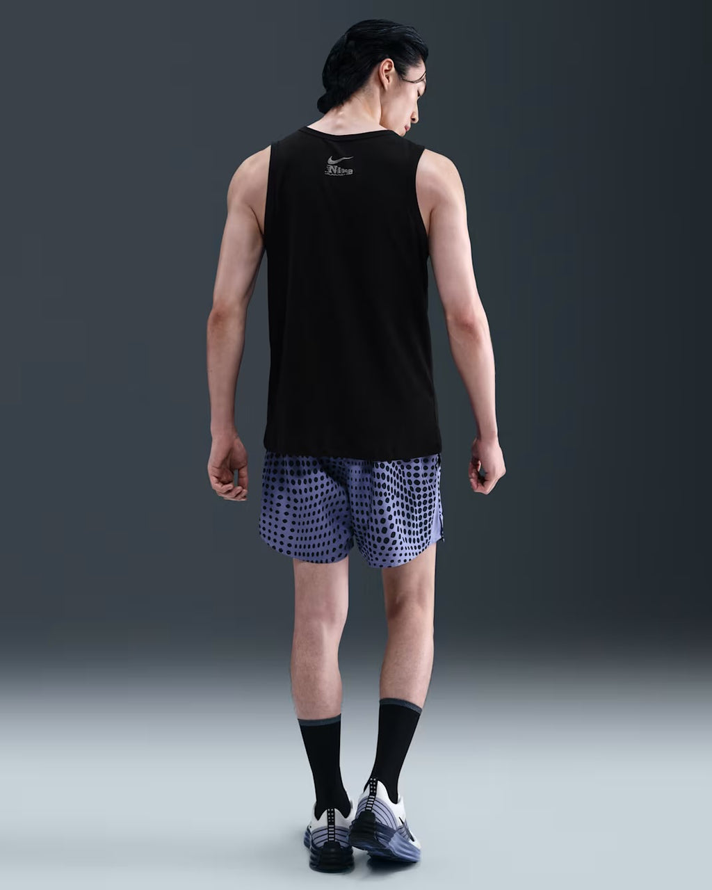 Nike Dri-FIT Running Graphic Men’s Running Tank Top - Black