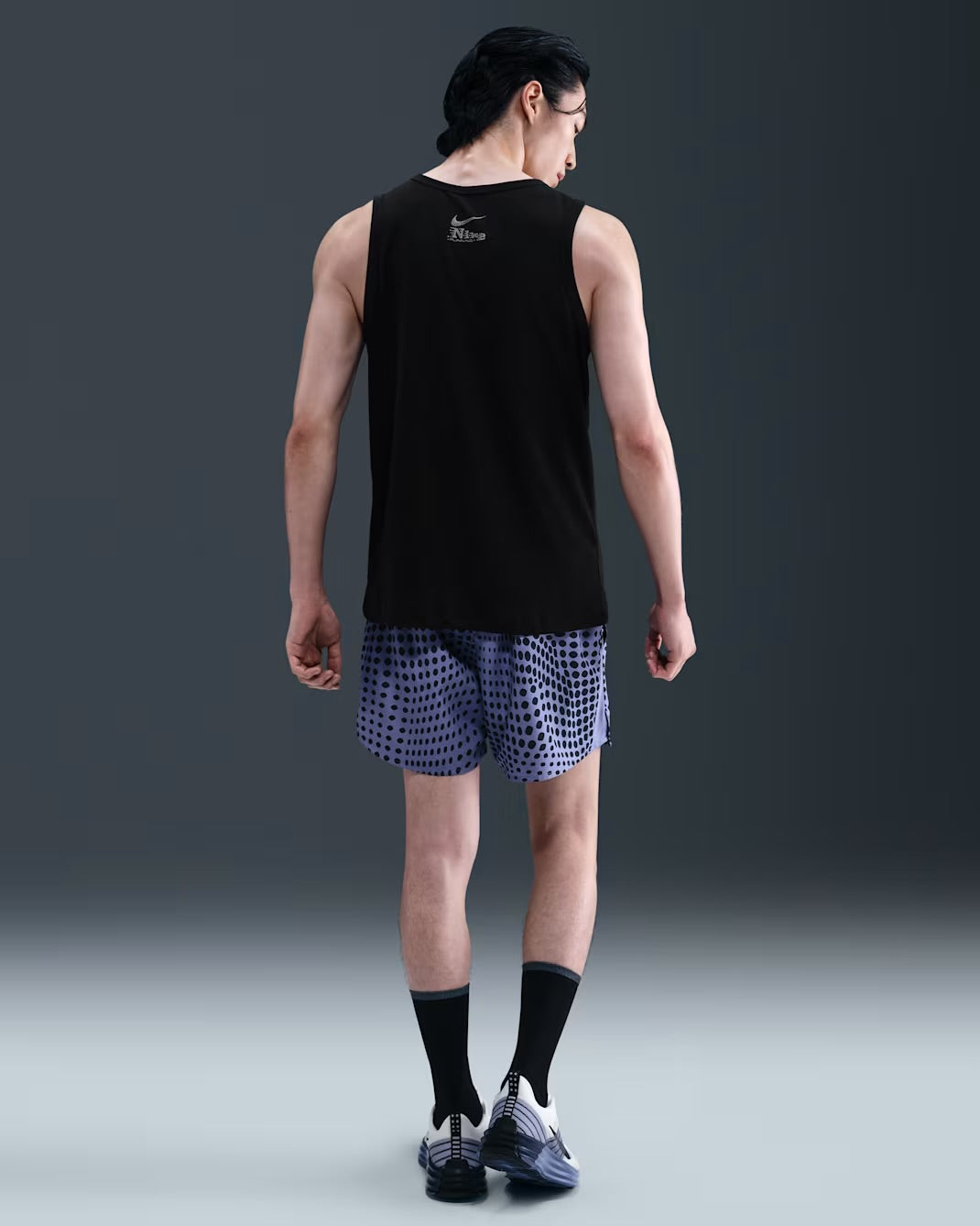 Nike Dri-FIT Running Graphic Men’s Running Tank Top - Black