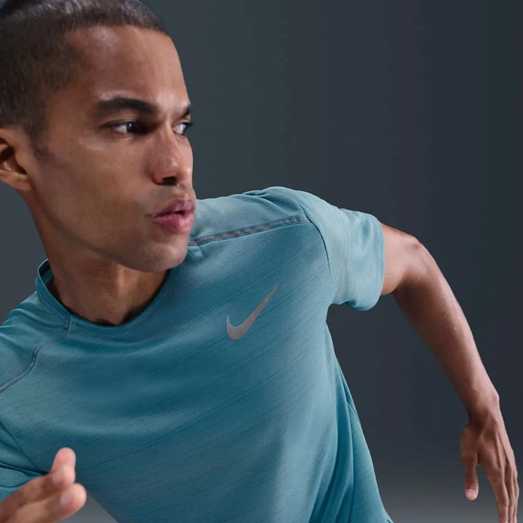 Nike Dri-FIT Miler Men's Running T-Shirt - Denim Turq
