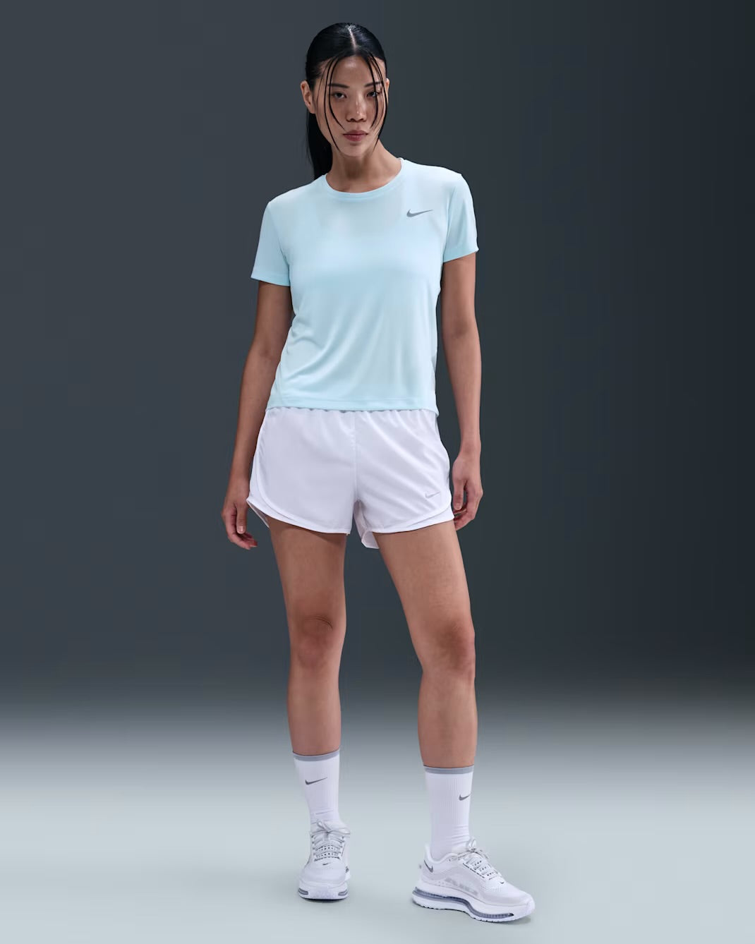 Nike Dri-FIT Miler Short Sleeve Women's Running T-Shirt - Glacier Blue