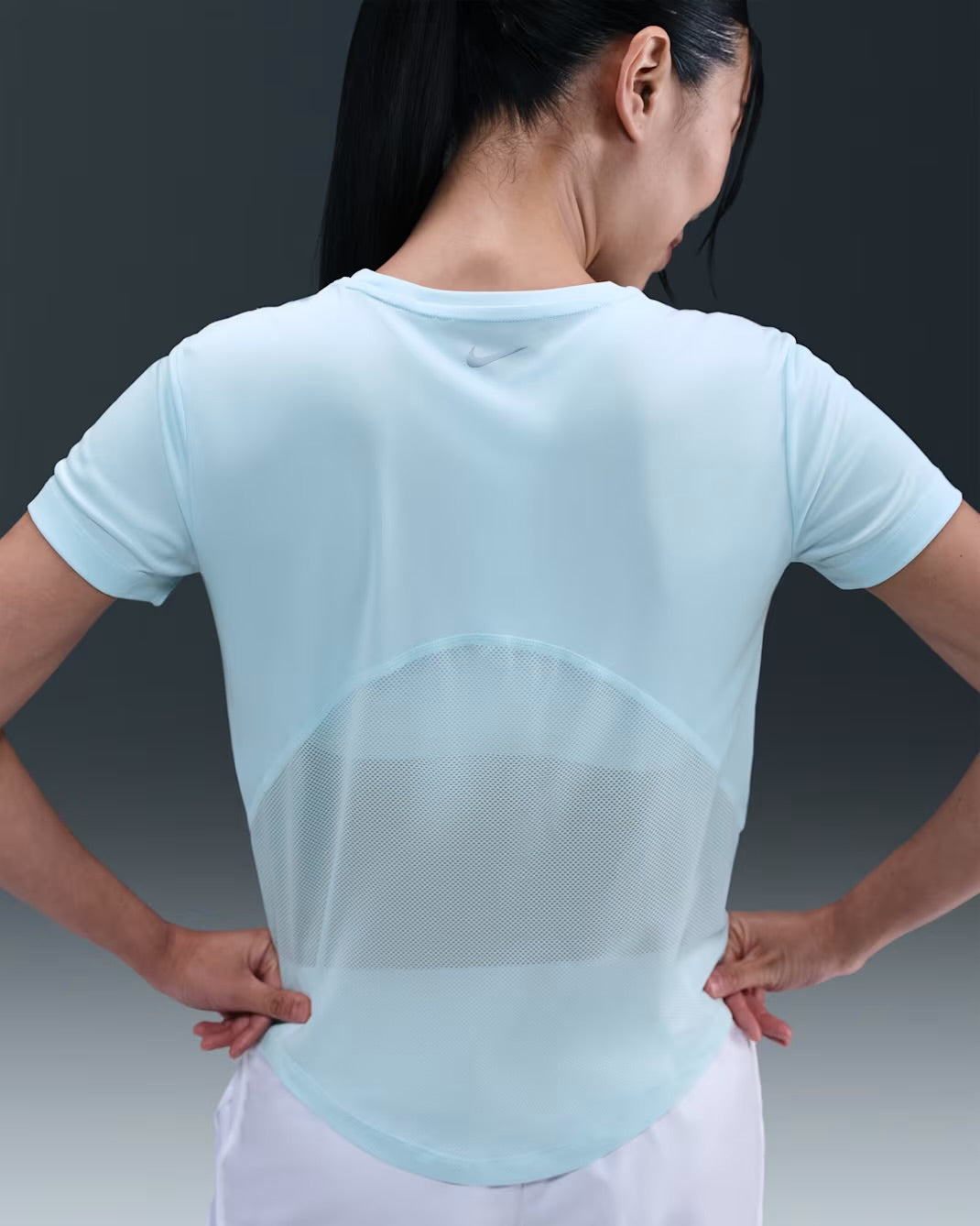 Nike Dri-FIT Miler Short Sleeve Women's Running T-Shirt - Glacier Blue