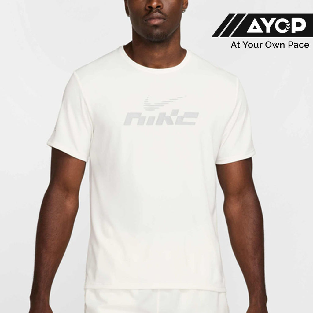 Nike Dri-FIT Miler Flash UV Men’s Running T-Shirt - Sail