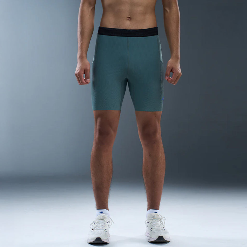 Nedao VelocityX 1/2-Length Pro 7-inch Men's Racing Tights - Navy