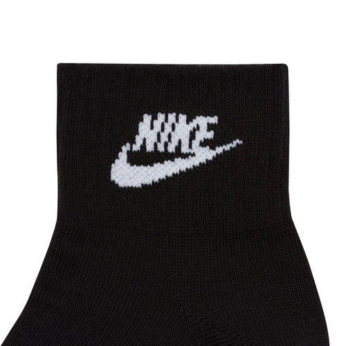 (3 Pairs) Nike Everyday Essential Unisex Sports Socks - Black