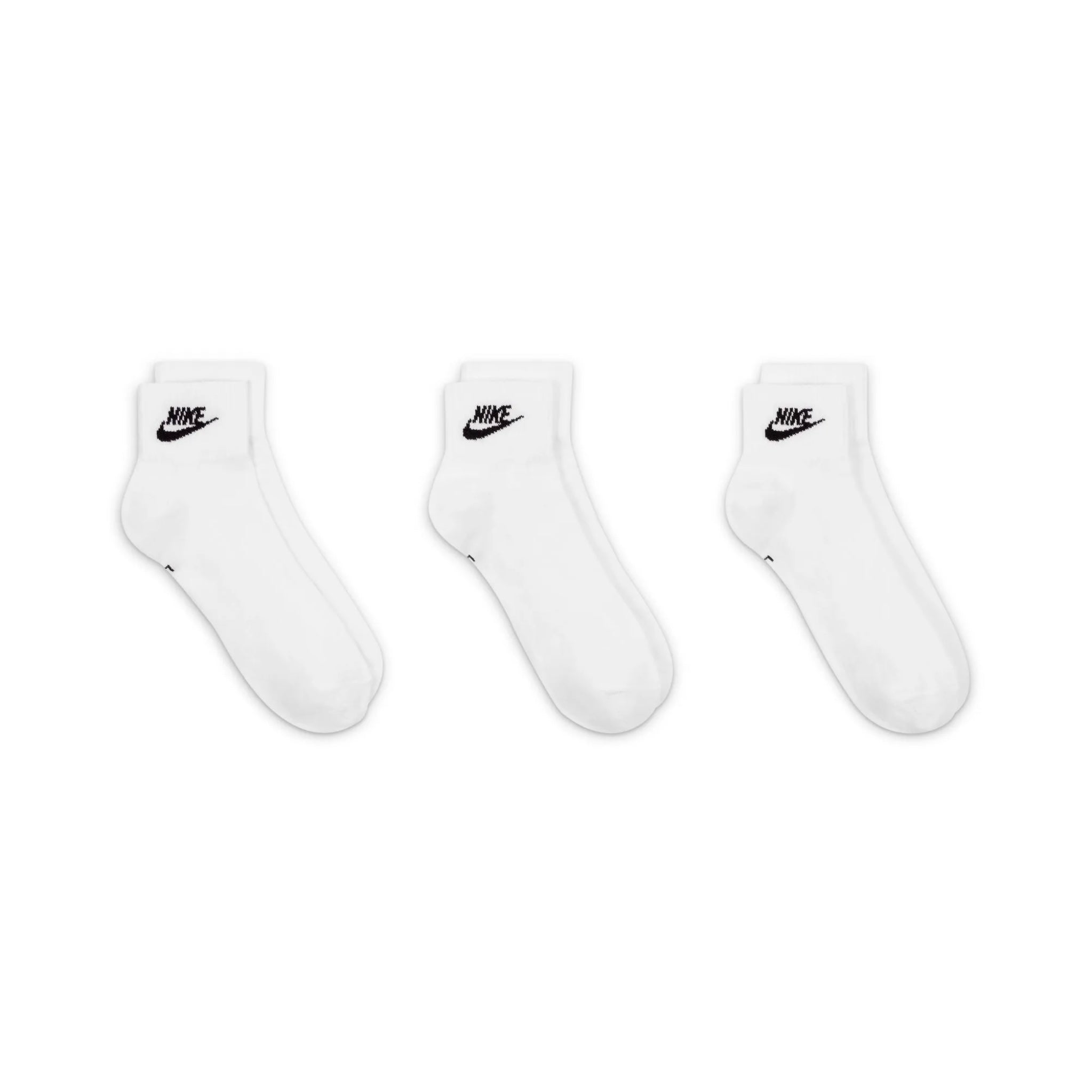 (3 Pairs) Nike Everyday Essential Unisex Sports Socks - White