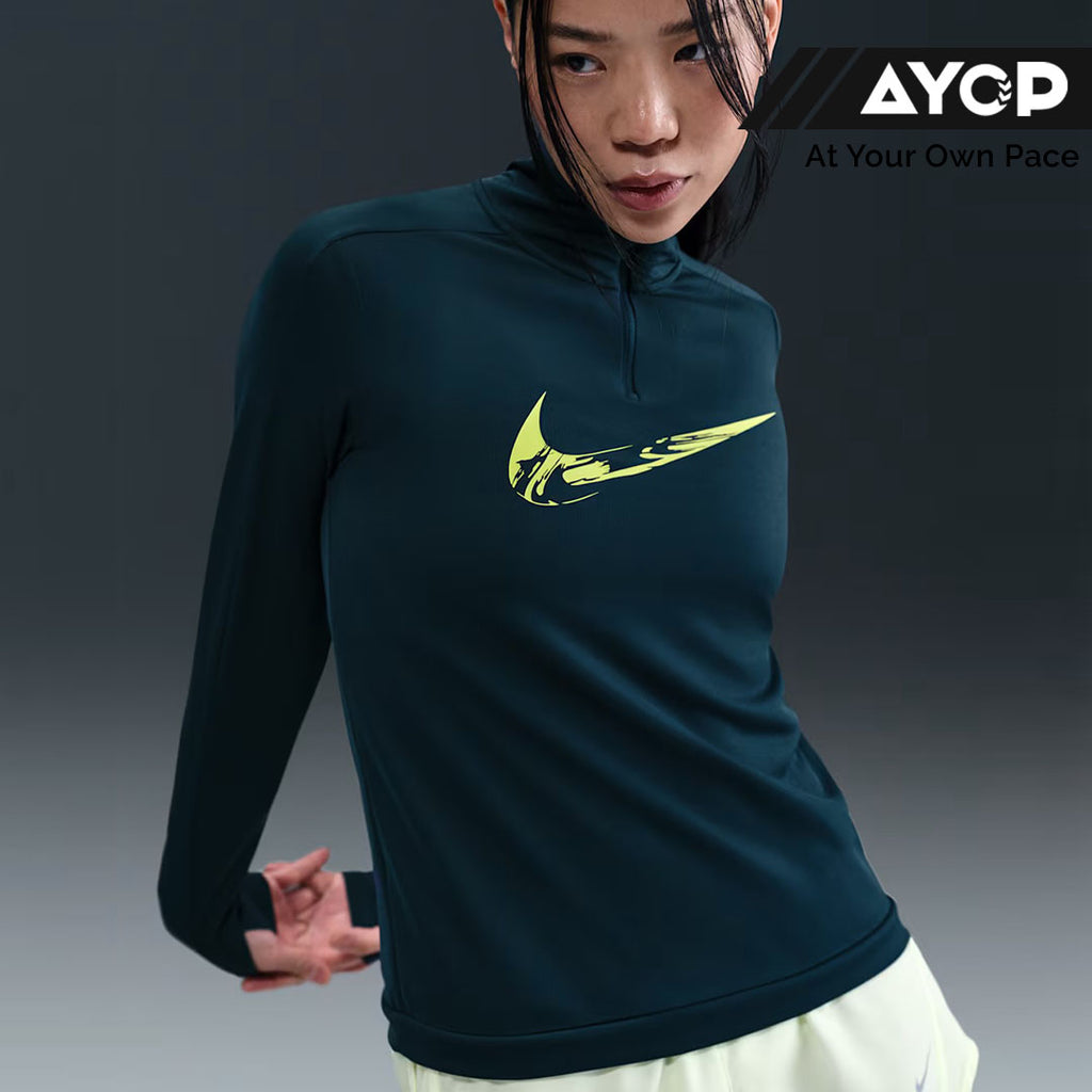 Nike Dri-FIT Swoosh 1/4-Zip Mid Layer Women's Running Jacket - Armoury Navy