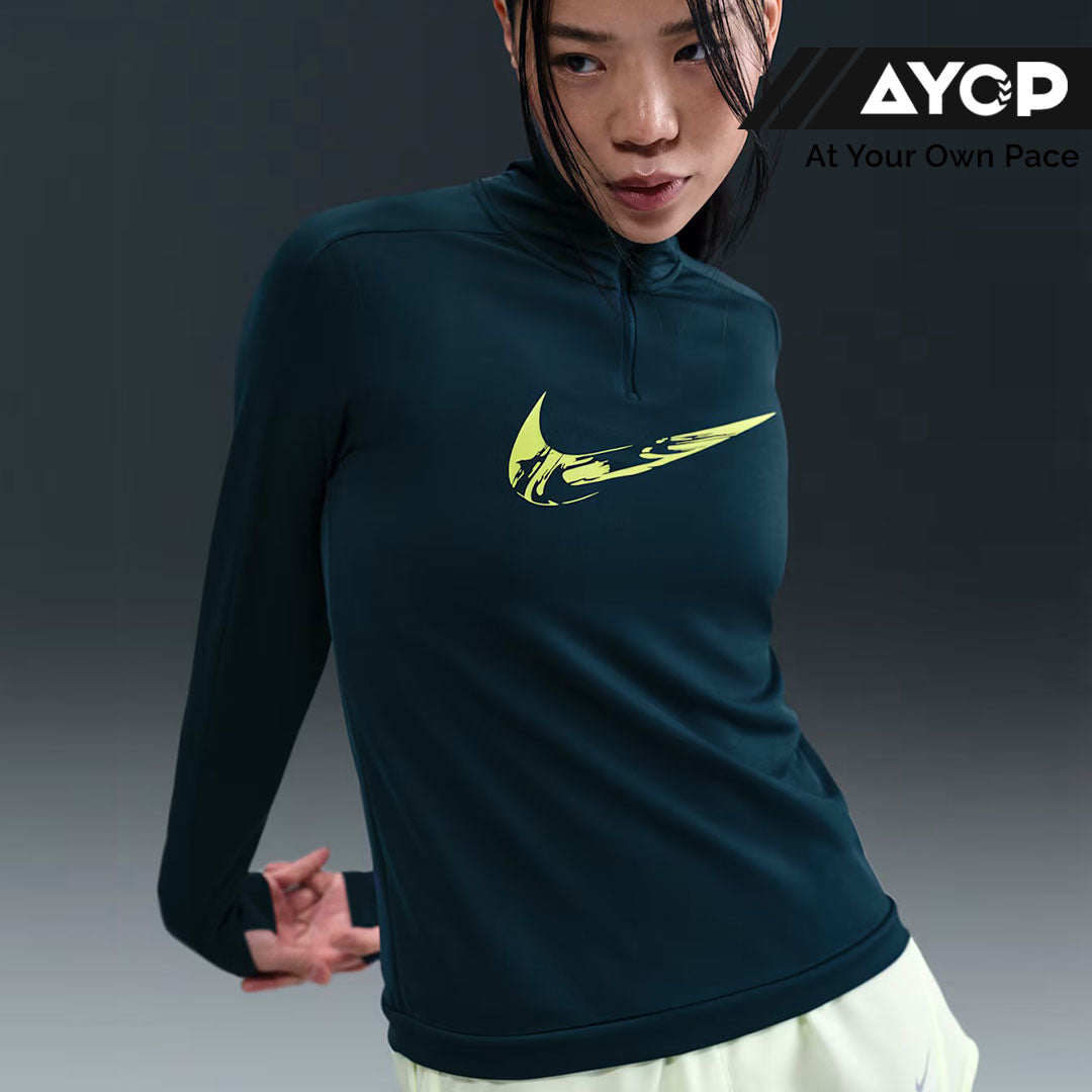 Nike Dri-FIT Swoosh 1/4-Zip Mid Layer Women's Running Jacket - Armoury Navy