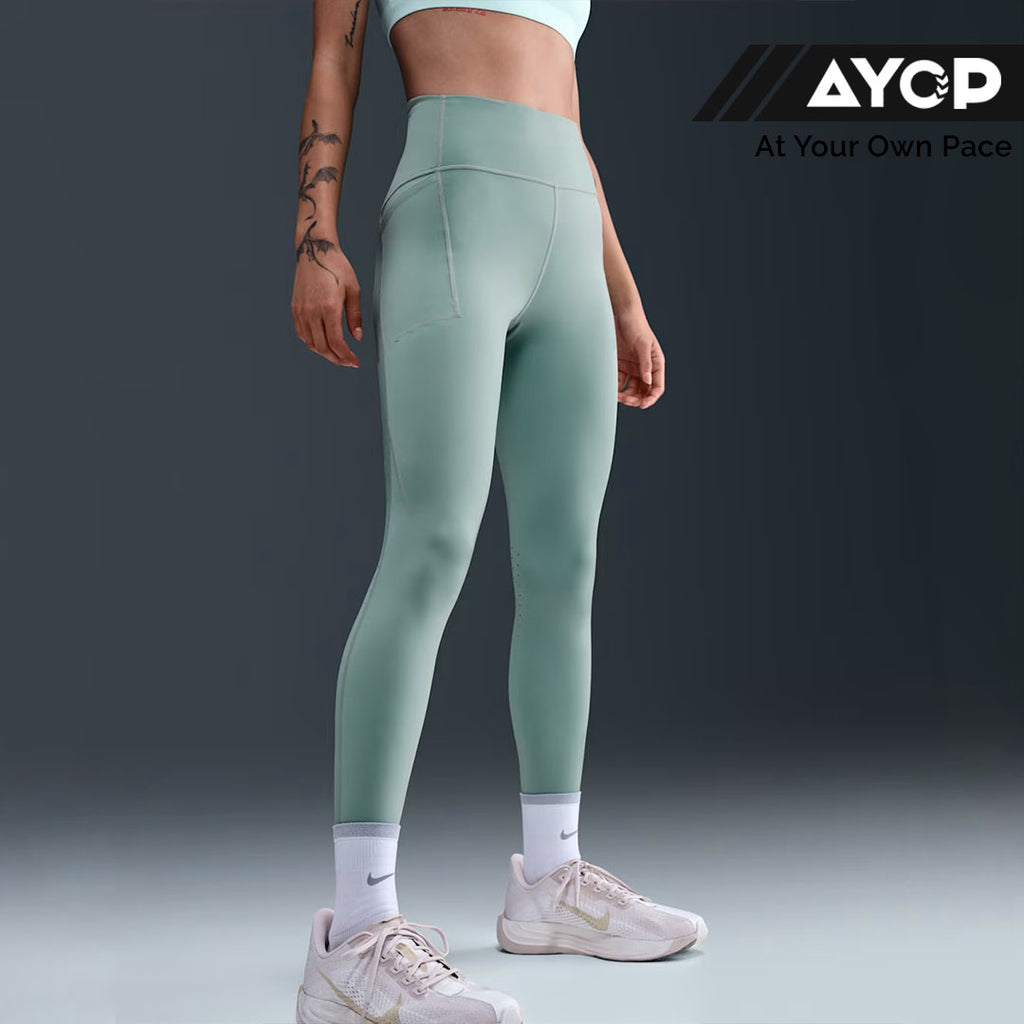 Nike Swift Dri-FIT High-Waisted 7/8 Length Women’s Running Leggings - Cannon