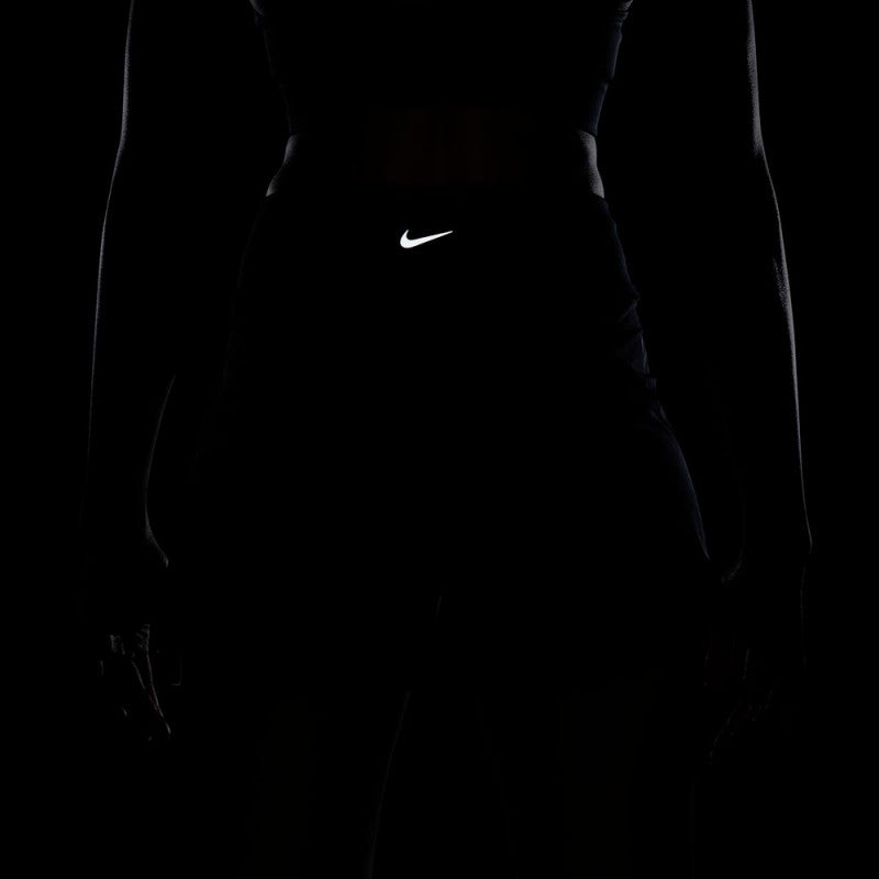 Nike Dri-FIT Bliss Solid Quick-Dry High-Waisted Women's Running Shorts - Black