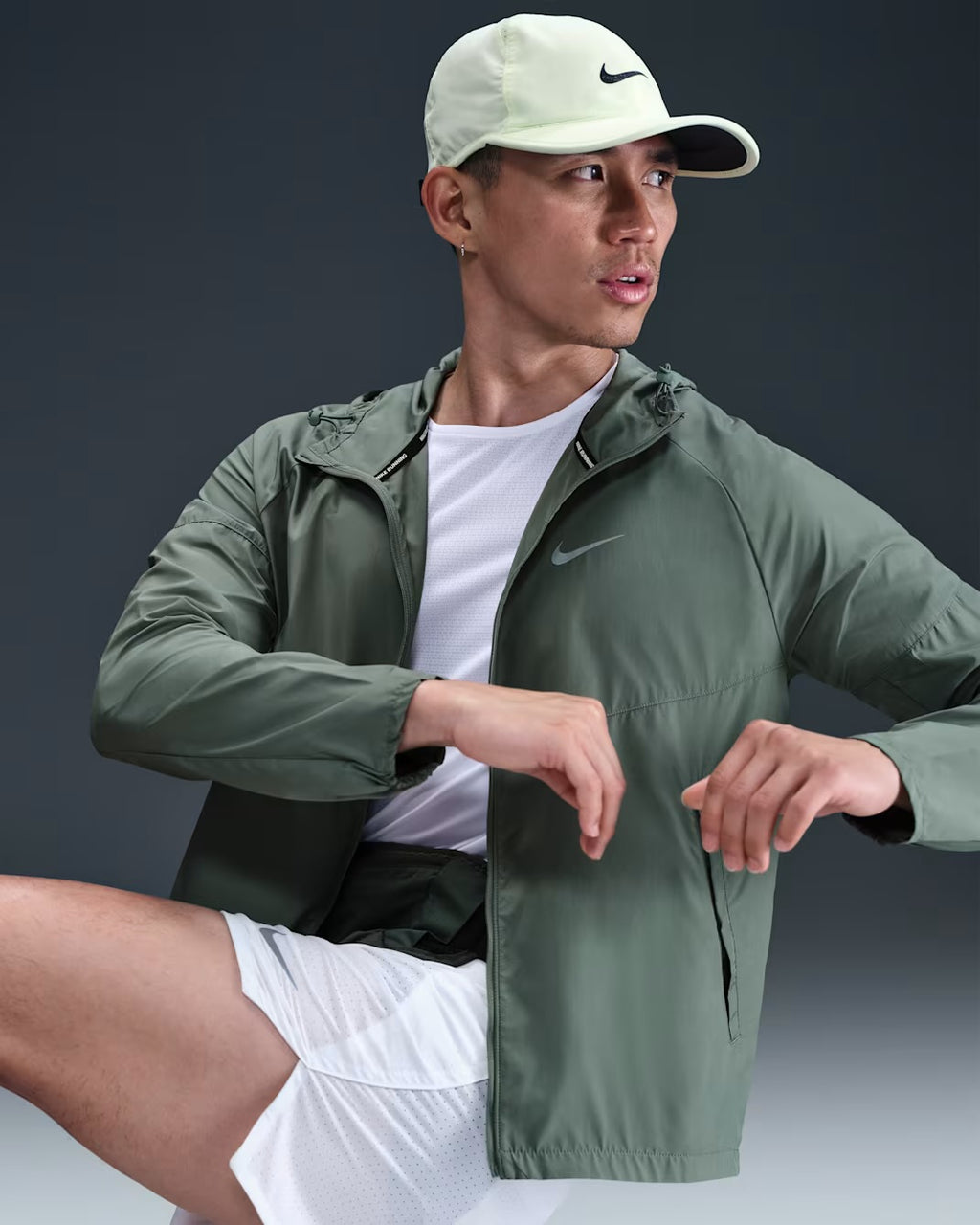 Repel Miler Men’s Running Jacket - Clay Green