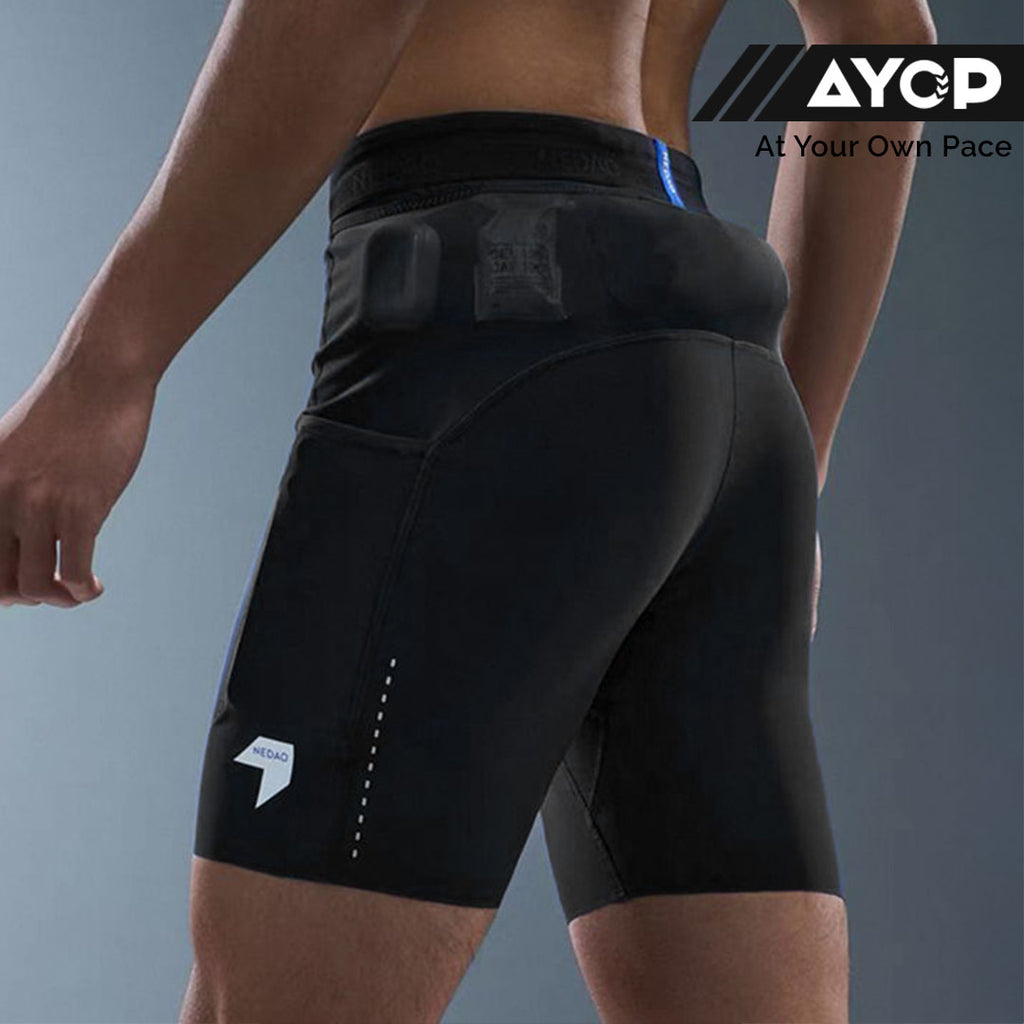 Nedao FlexFIT 1/2-Length 7-inch Men's Racing Tights - Black