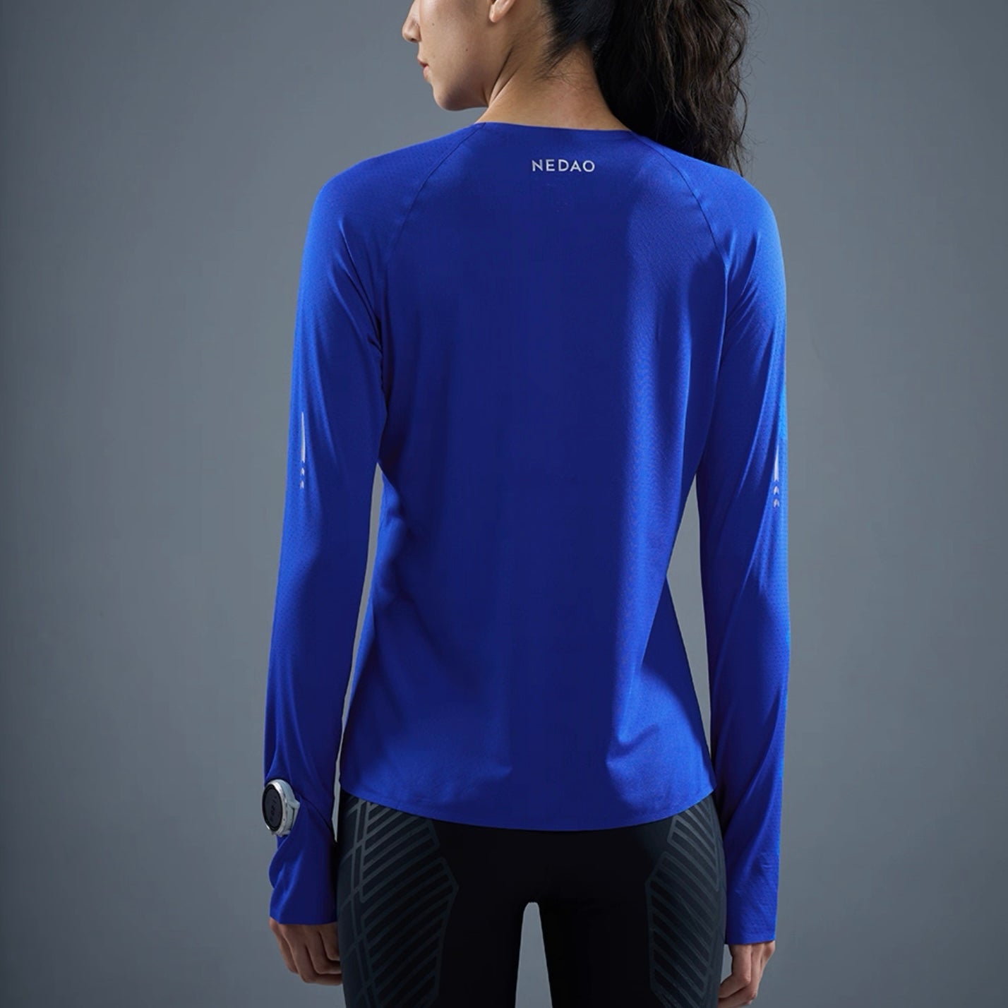 Nedao Swiftbreeze Women’s Running Long Sleeve V2.0 T-Shirt - Nedao Blue