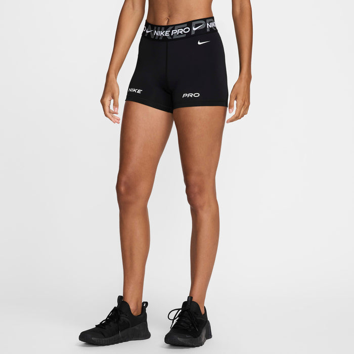 Nike Pro Mid-Rise 3-inch Graphic Women’s Training Tights - Black