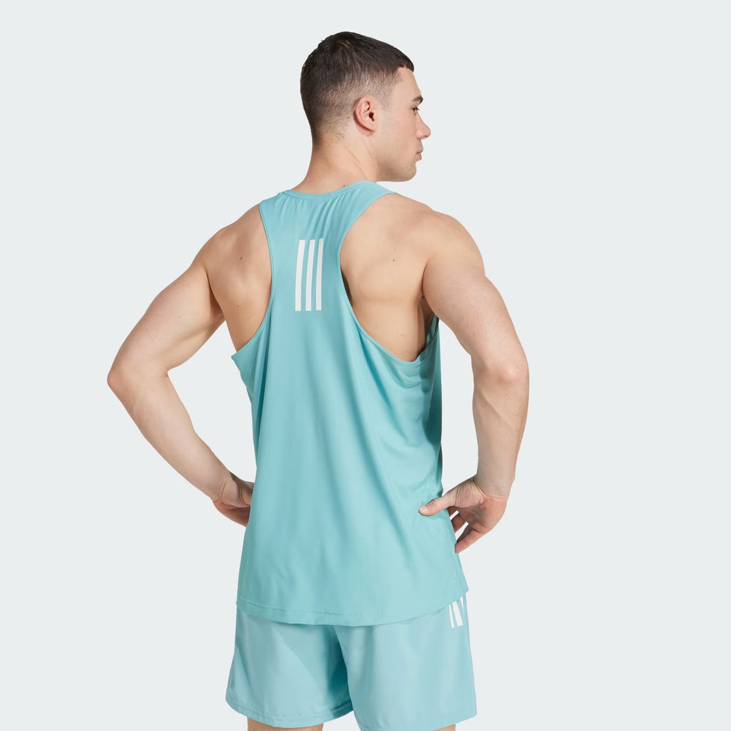 Adidas Own The Run Men’s Running Tank Top - Mint Ton