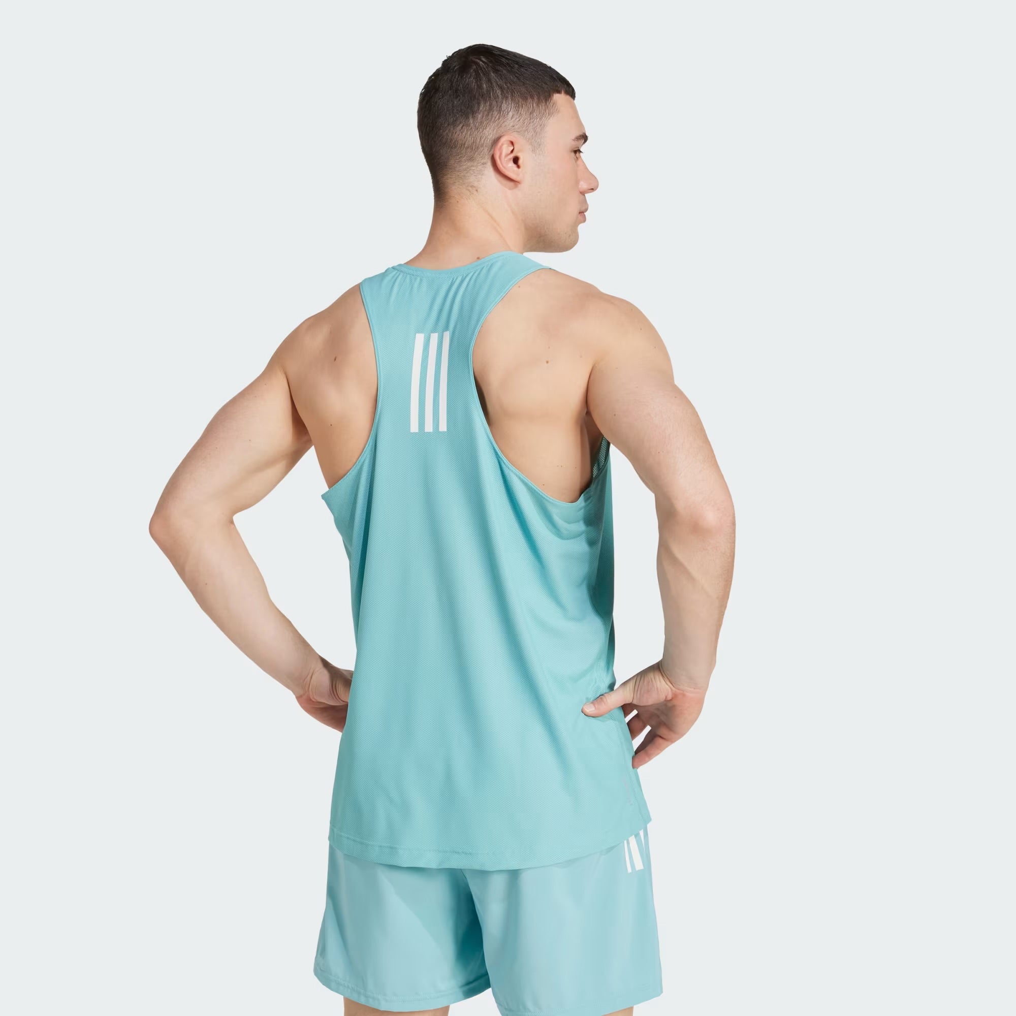 Adidas Own The Run Men’s Running Tank Top - Mint Ton