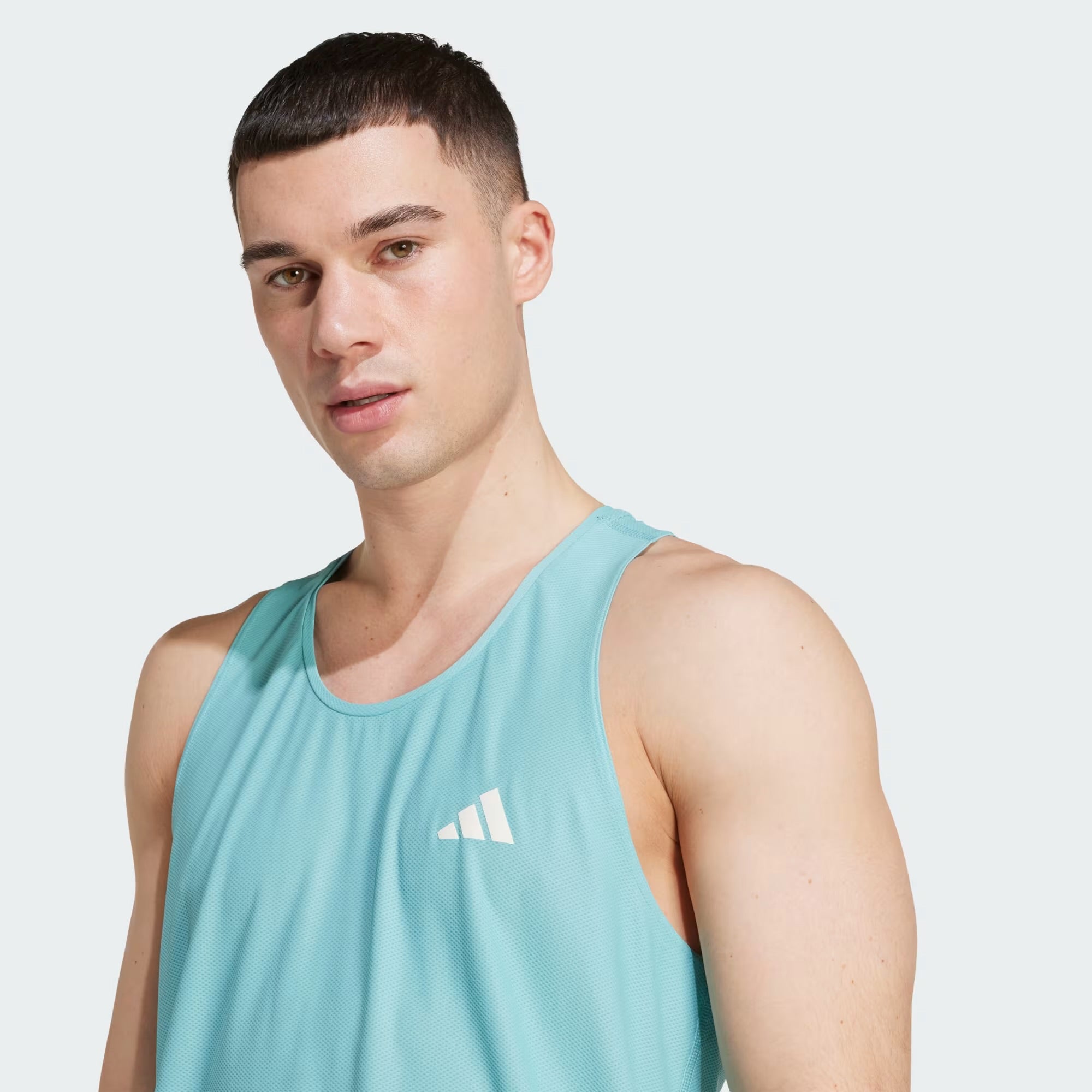 Adidas Own The Run Men’s Running Tank Top - Mint Ton