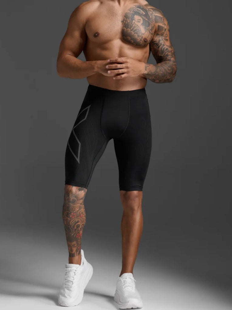 2XU MCS Light Speed Men's Compression Tights - Black Silver