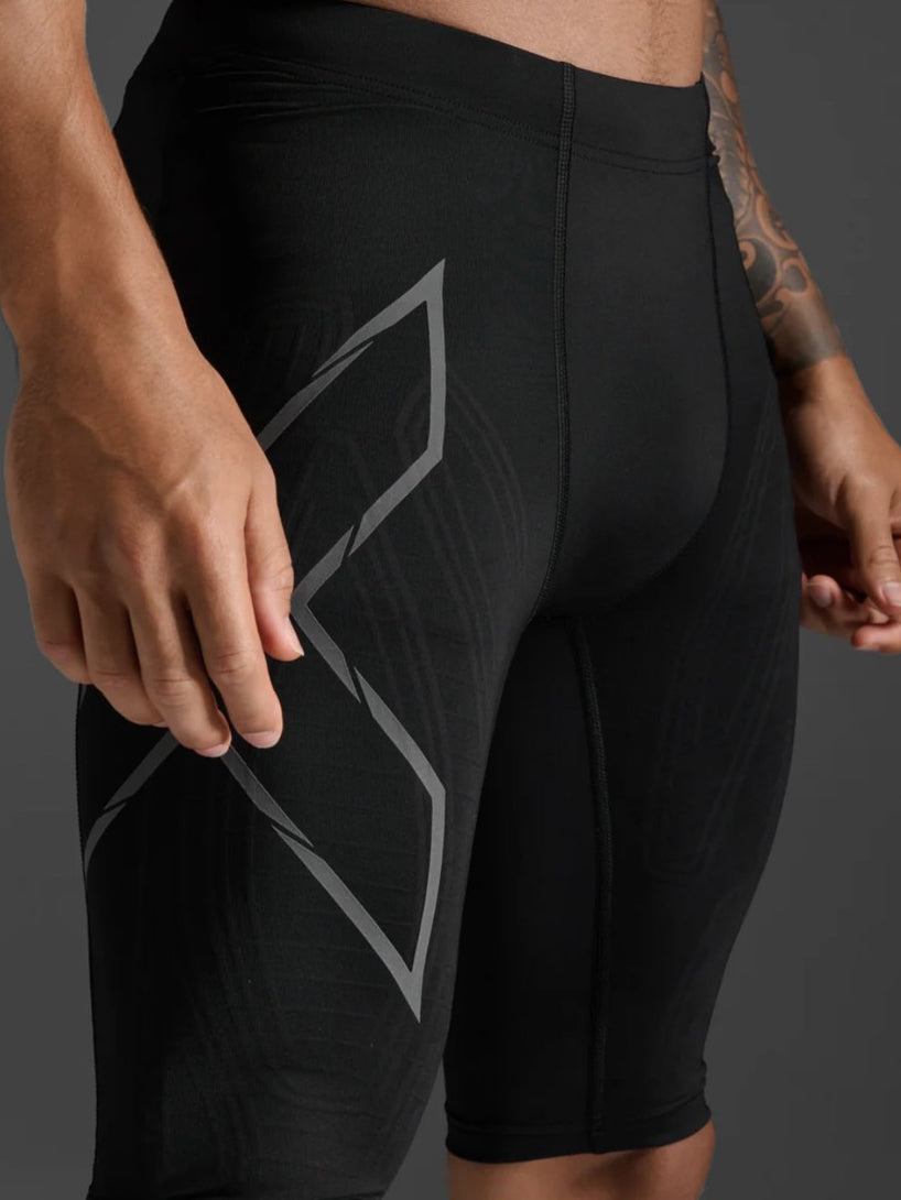 2XU MCS Light Speed Men's Compression Tights - Black Silver