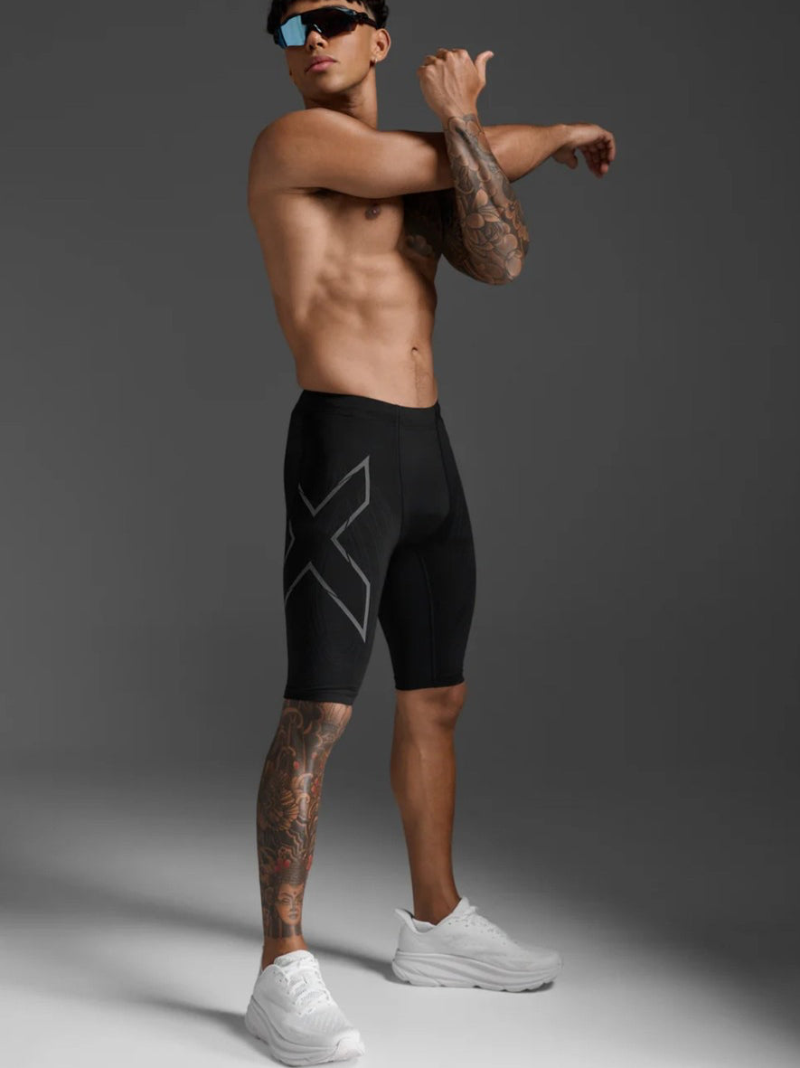 2XU MCS Light Speed Men's Compression Tights - Black Silver