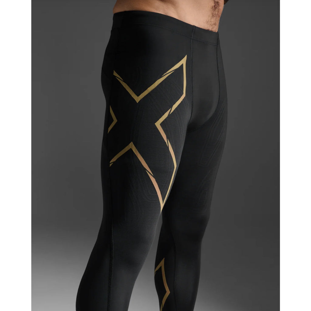 2XU MCS Light Speed Men’s Compression Tights - Black/Gold