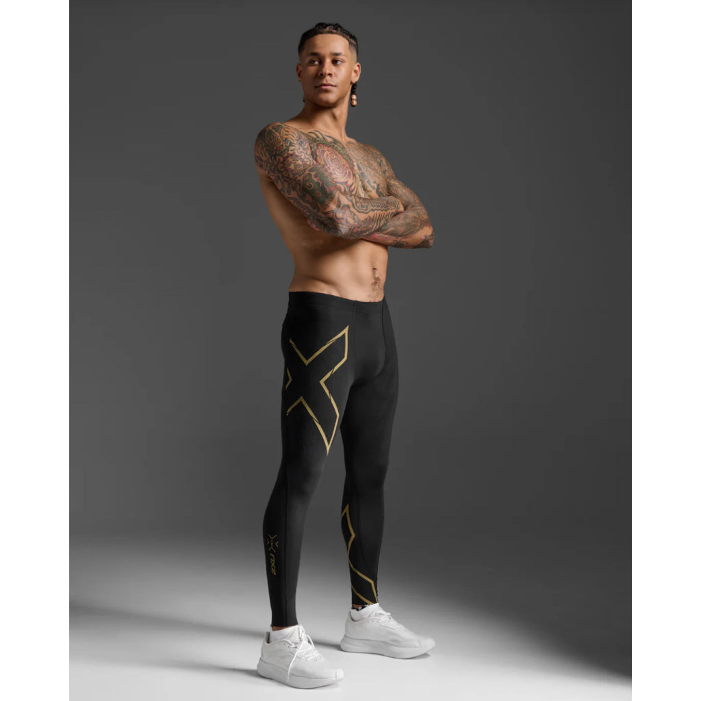 2XU MCS Light Speed Men’s Compression Tights - Black/Gold