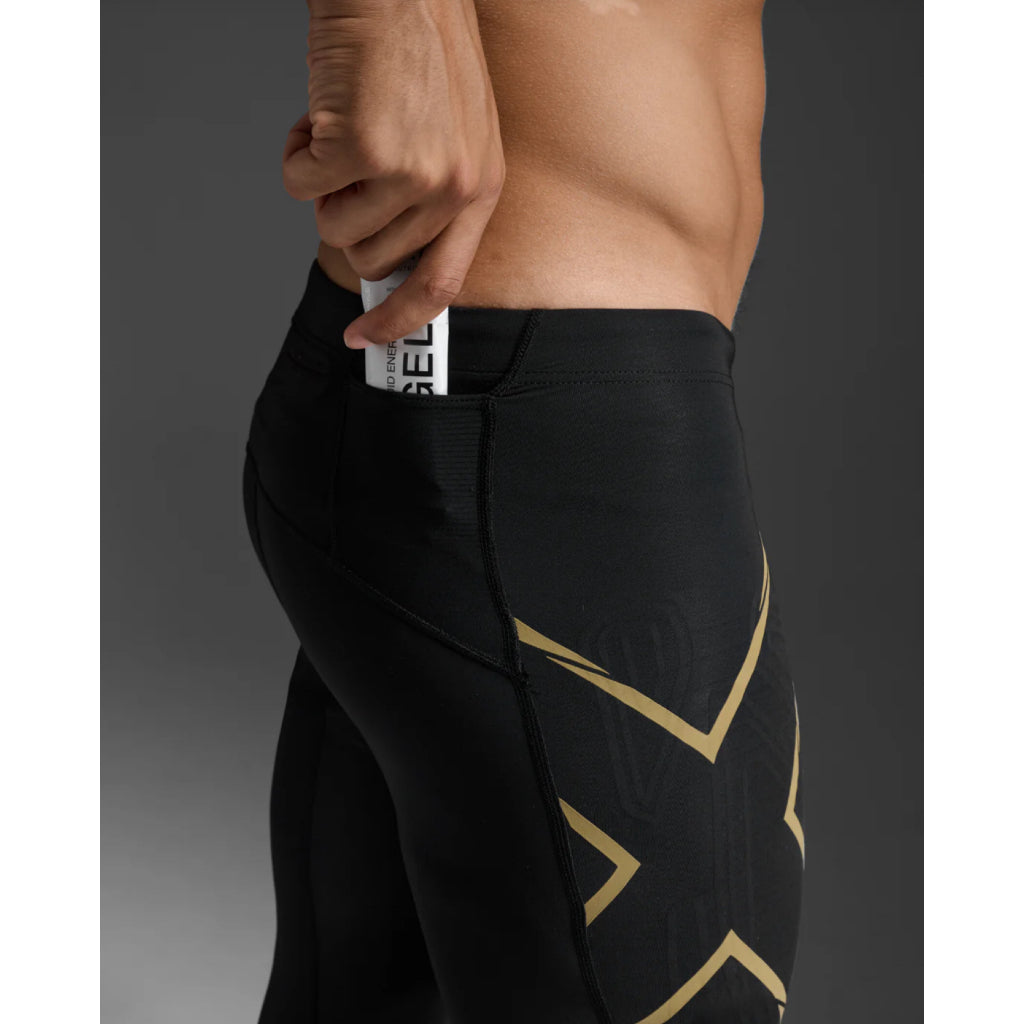 2XU MCS Light Speed Men’s Compression Tights - Black/Gold