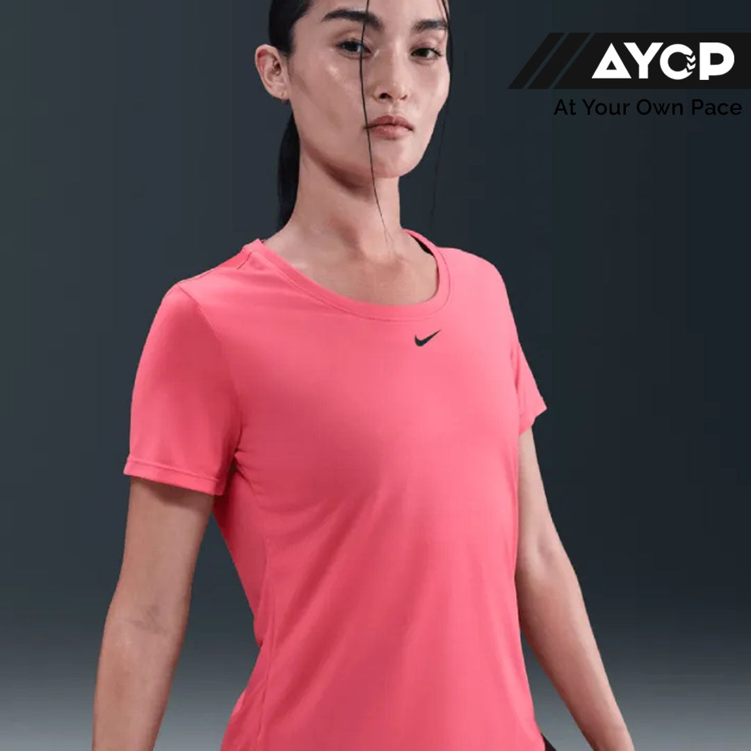 Nike Dri-FIT One Standard Fit Women's Running T-Shirt - Aster Pink
