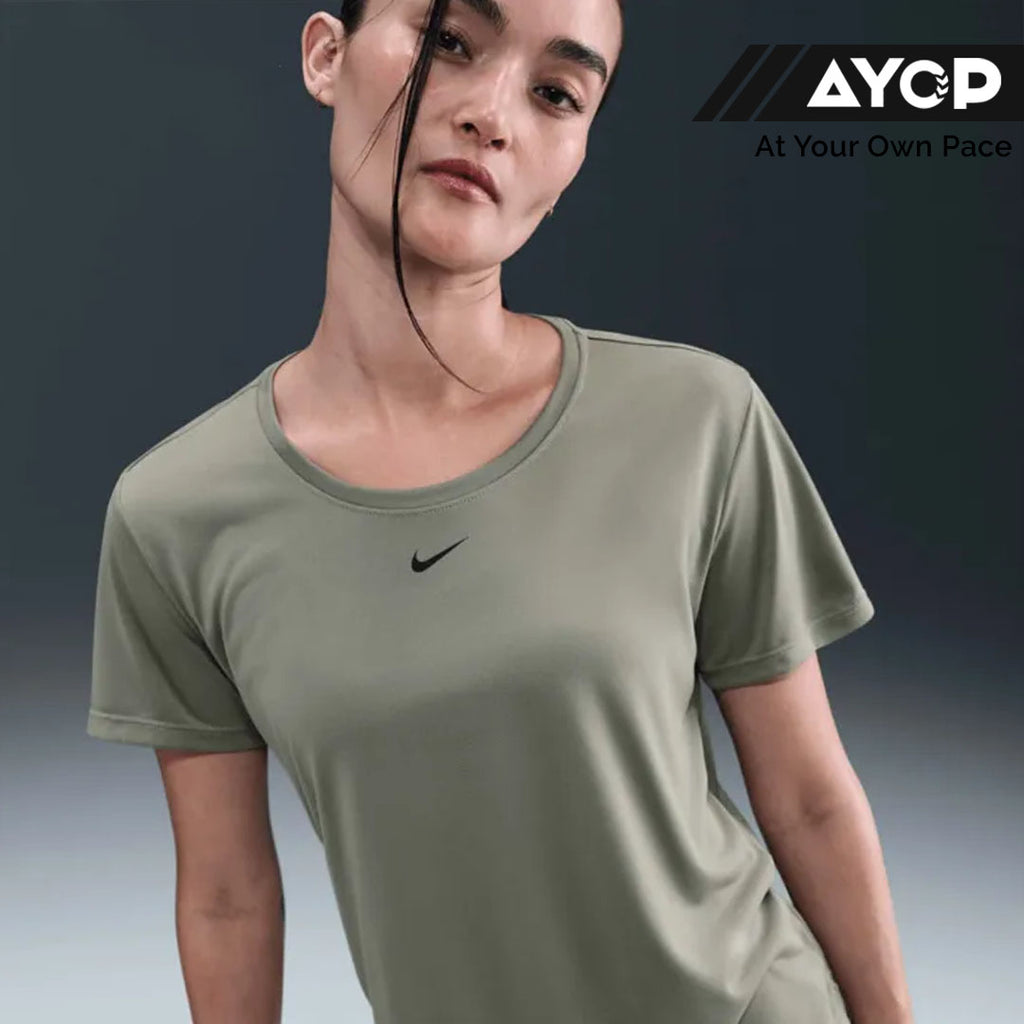 Nike Dri-FIT One Standard Fit Women's Running T-Shirt - Light Army