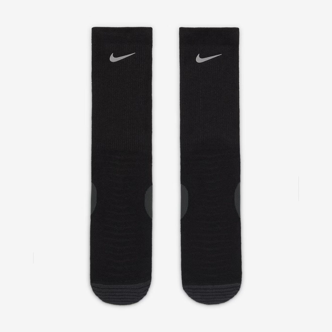 (1 Pair) Nike Trail Running Crew Unisex Running Socks - Black