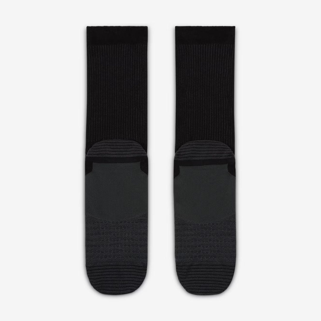 (1 Pair) Nike Trail Running Crew Unisex Running Socks - Black
